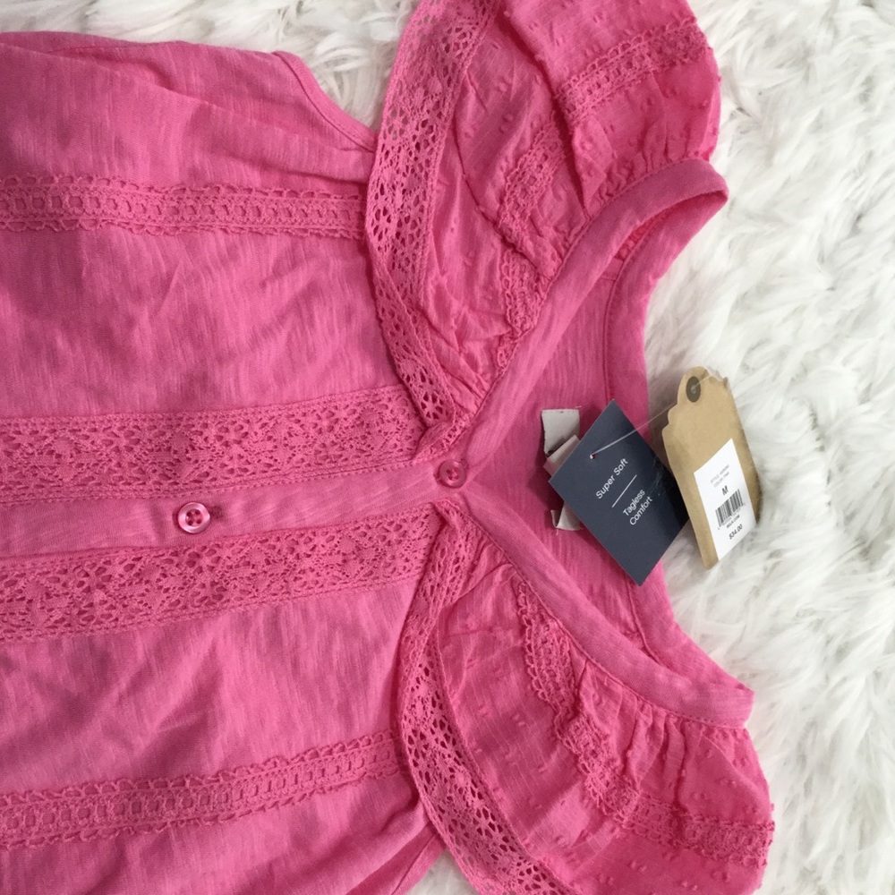 True Craft - Pink Mix Lace Top - Picture 5 of 8